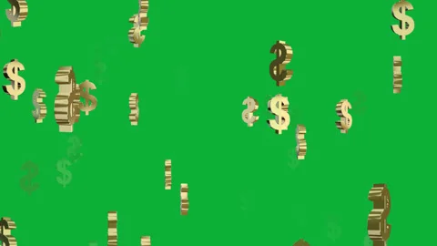 Stand Out in Finance Discussions with Dollar Signs Loop Animation Stock Footage 243550551
