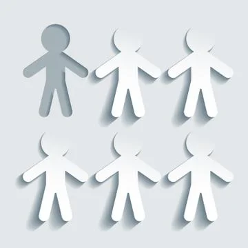 Stand out form the crowd Illustration