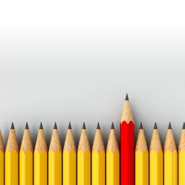 Stand out - pencils Stock Illustration