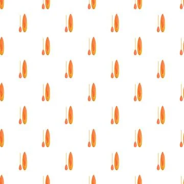 Stand up paddle board and paddle seamless pattern Illustrazione stock