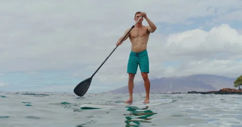 Stand Up Paddle Boarding Stock Footage 227648159