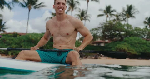 Stand Up Paddle Boarding Stock Footage 227650467