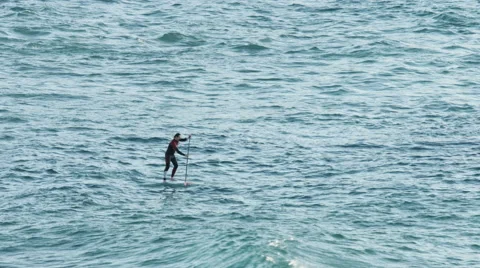 Stand Up Paddle Vídeo Stock 47012796