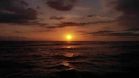 Stand up paddle SUP sunset ocean Stock Footage 248159684