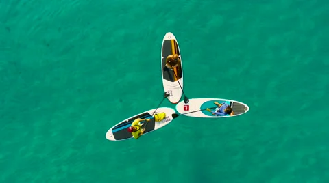 Stand Up Paddling Stock-Footage 61895463