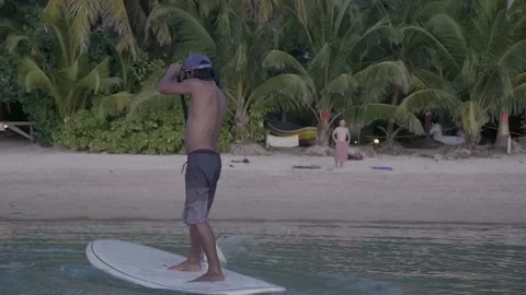 Stand up Paddling in Paradise 動画素材 138667693