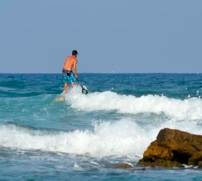 Stand Up Paddling Foto stock