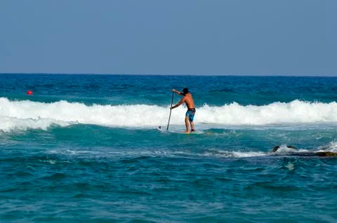 Stand Up Paddling Stock Photos