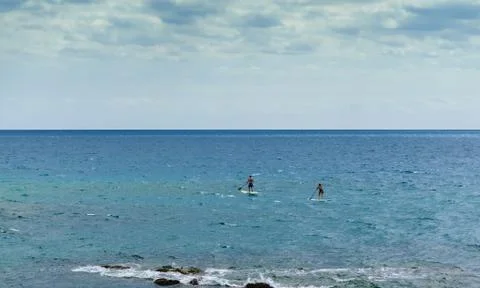 Stand Up Paddling Stock Photos