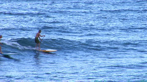 Stand Up Paddling SUP Vídeos de archivo 2471204