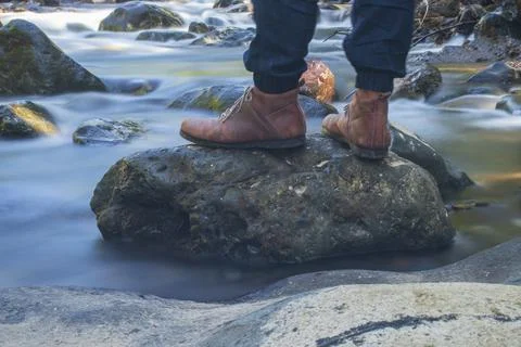 Stand up from the rock Stock Photos