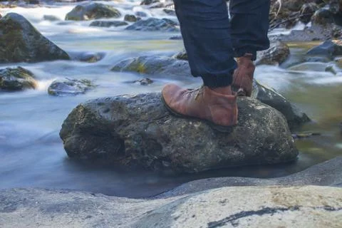 Stand up from the rock Stock Photos
