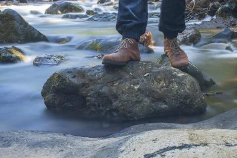 Stand up from the rock Stock Photos