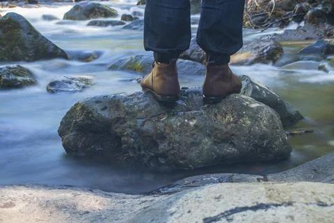 Stand up from the rock Stock Photos