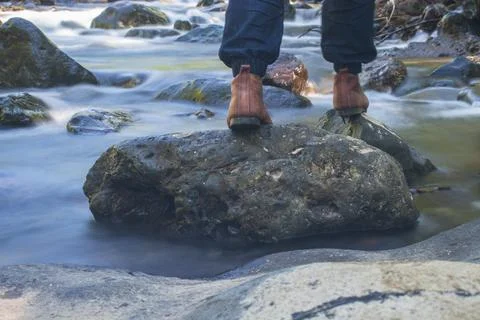Stand up from the rock Stock Photos