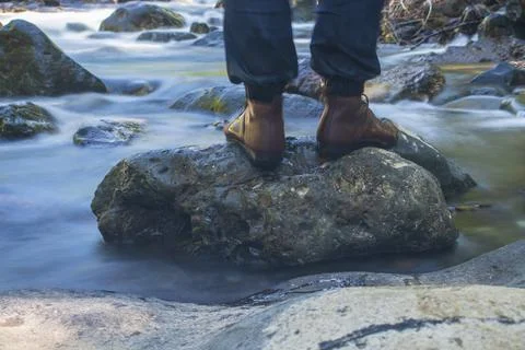 Stand up from the rock Stock Photos