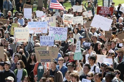 Stand Up for Science rally Stock Photos
