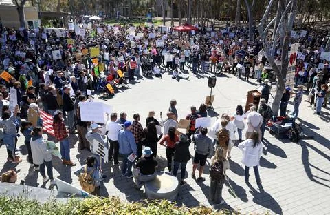 Stand Up for Science rally Stock Photos