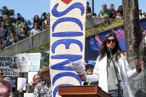 Stand Up for Science rally Stock Photos