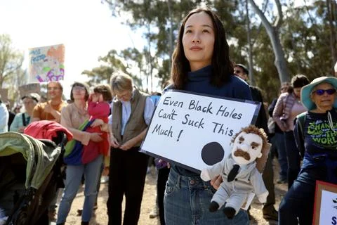 Stand Up for Science rally Stock Photos