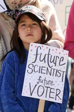 Stand Up for Science rally Stock Photos