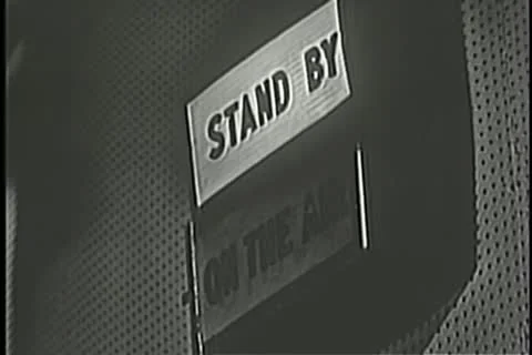 Stand By sign changing to On the Air Stock Footage 11351133