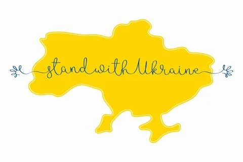 Stand with Ukraine Illustrazione stock