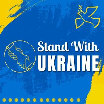 Stand With Ukraine Stock Illustration