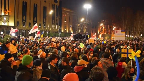 Stand with Ukraine movement. Stock-Footage 187067220