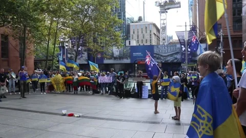 Stand with Ukraine protest Видео 177378699