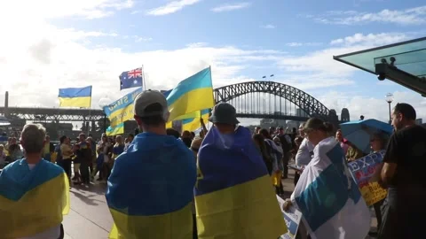Stand with Ukraine protest Видео 177379745