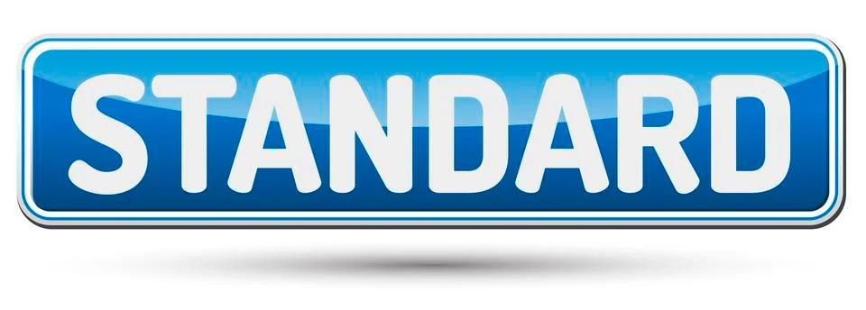 STANDARD - Abstract beautiful button with text. Stock Illustration