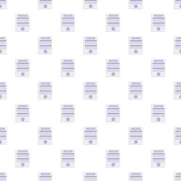 Standard document icon seamless pattern background Stock Illustration