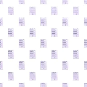 Standard document pattern representing regulation and quality control Stock Illustration