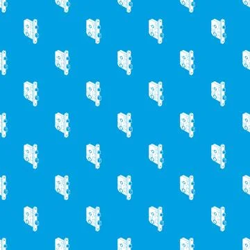Standard door lock pattern vector seamless blue 스톡 일러스트