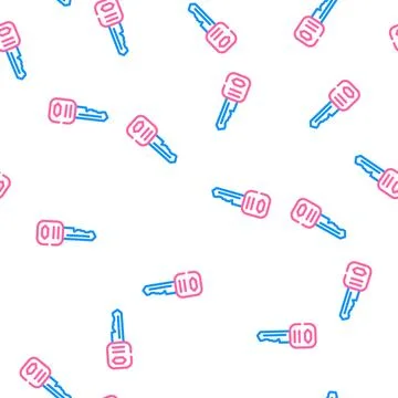 Standard english key vector seamless pattern Stock Illustration