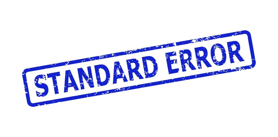 STANDARD ERROR Stamp with Unclean Texture and Rounded Rectangle Frame Stock-Illustration