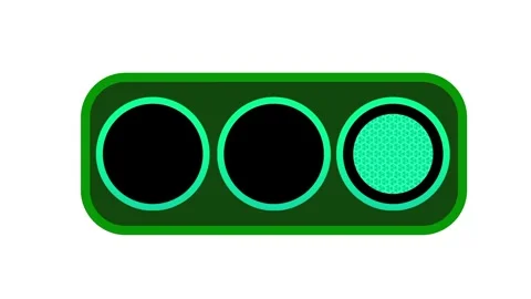 Standard Horizontal Traffic Light Stock Footage 334237935