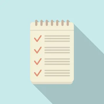 Standard icon flat . Policy quality Stock Illustration