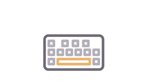 A standard keyboard and mouse connected to a computer, illustrating a typic.. 스톡 동영상 334766238
