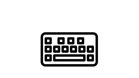 A standard keyboard and mouse connected to a computer, illustrating a typic.. Stock Footage 334766373