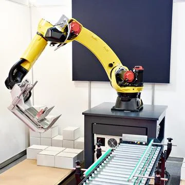 Standard multipurpose arm manipulator robot Stock Photos