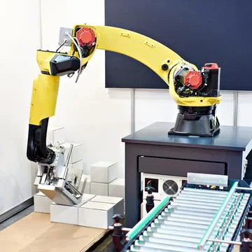 Standard multipurpose arm manipulator robot Stock Photos