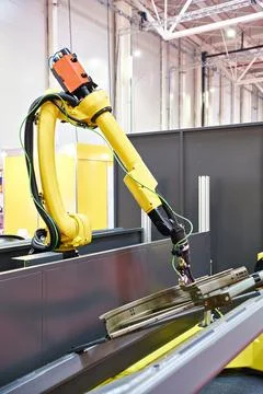 Standard multipurpose arm manipulator robot Stock Photos