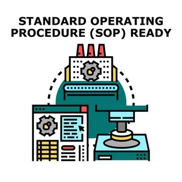 Standard operating procedure readiness for process automation Stock Illustration