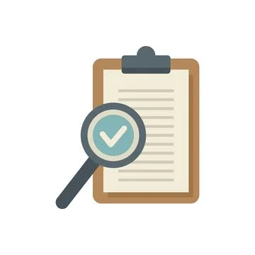 Standard policy icon flat vector. Quality compliance Stock Illustration