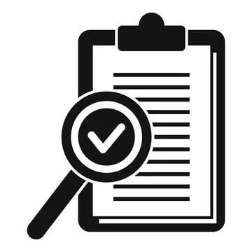 Standard policy icon simple . Quality compliance Stock Illustration