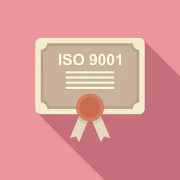 Standard process icon flat . Policy compliance Stock Illustration