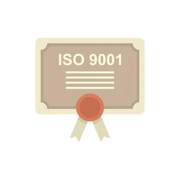 Standard process icon flat vector. Policy compliance Stock Illustration