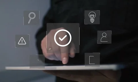 Standard quality control certification assurance concept Stock Footage 280225031